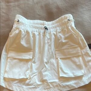 White Skirt with Pockets